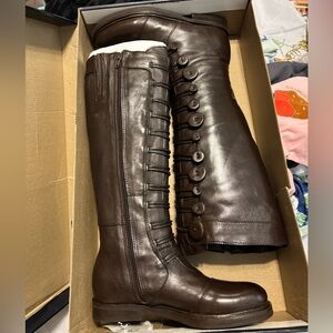Pearl Brown Knee-High Boots